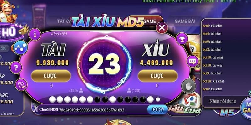 Lợi ích khi chơi tài xỉu MD5 tại W88